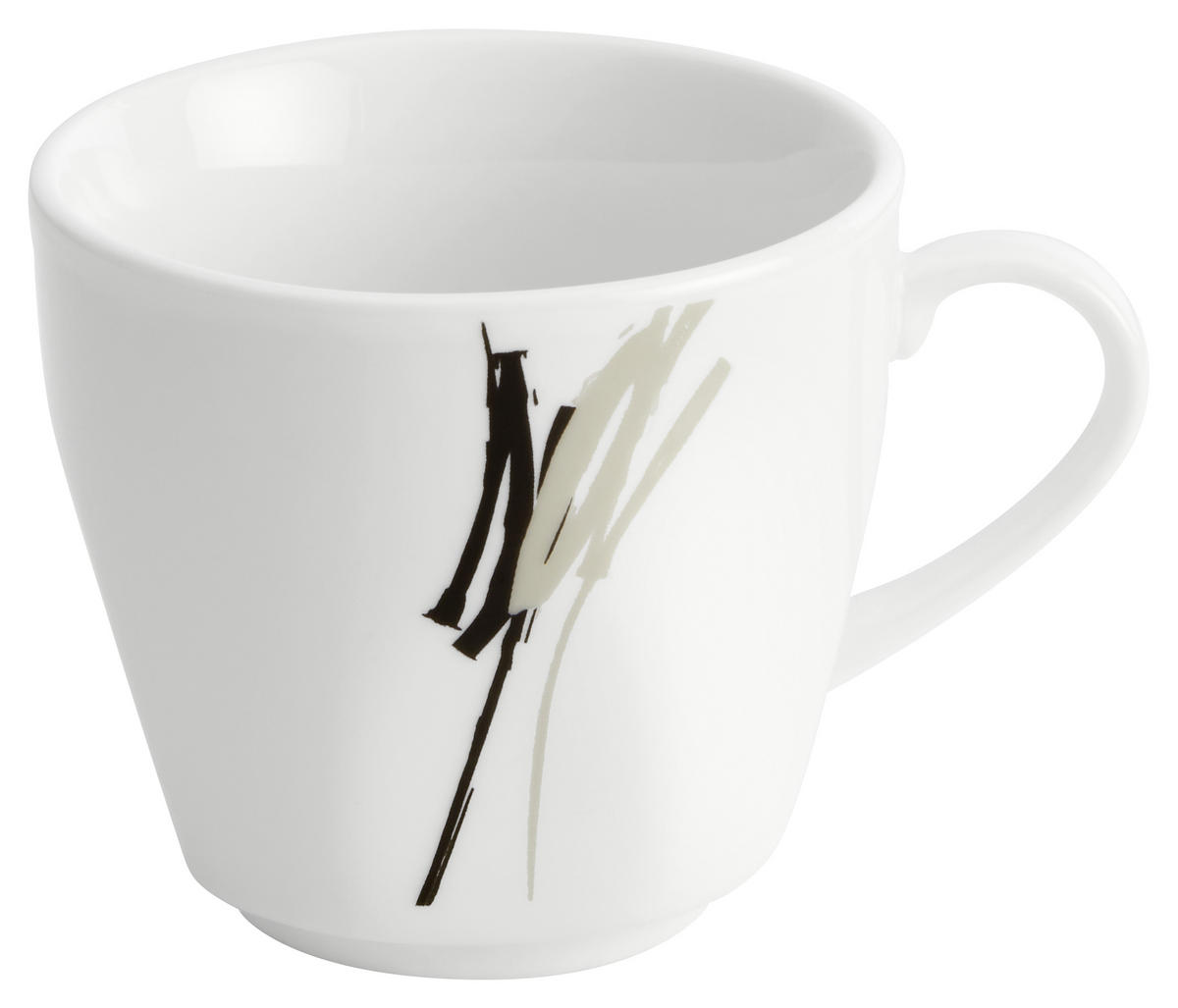KOMBINOVANÝ SERVIS 62-dielne, porcelán keramika  - čierna/sivá, Design, keramika - Boxxx