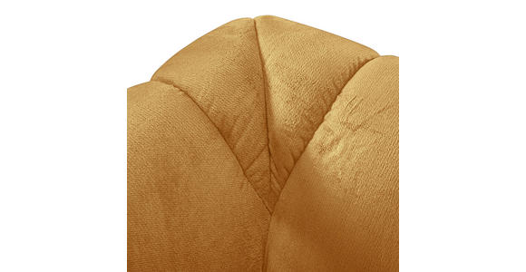 BIGSOFA Plüsch Orange  - Schwarz/Orange, KONVENTIONELL, Kunststoff/Textil (220/67/106cm) - Carryhome