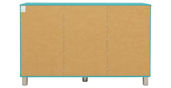 SIDEBOARD 146/92/41 cm  - Blau/Nickelfarben, Design, Holzwerkstoff/Metall (146/92/41cm) - Carryhome