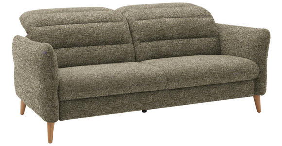 2-SITZER-SOFA in Webstoff Grün - Eiche Bianco/Grün, Design, Holz/Textil (192-220/85-106/98-112cm) - Dieter Knoll