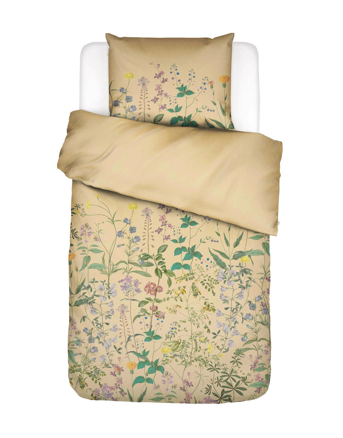 BETTWÄSCHE Augustina Satin 135/200 cm  - Hellgelb, KONVENTIONELL, Textil (135/200cm) - Essenza