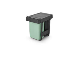 EINBAUABFALLSAMMLER SORT & GO 30 L  - Anthrazit/Grün, Basics, Kunststoff (30,4/43,4/48,1cm) - Brabantia