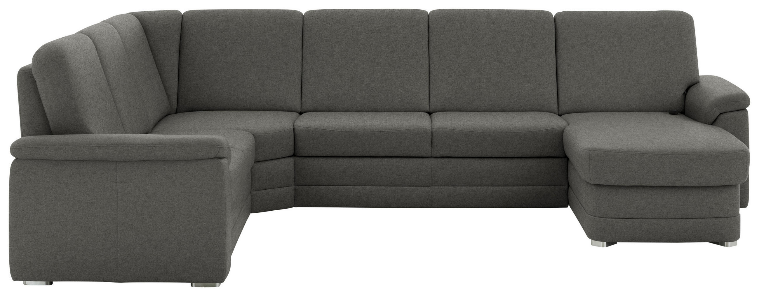 WOHNLANDSCHAFT  in Chenille Grau  - Alufarben/Grau, KONVENTIONELL, Holz/Textil (235/329/160cm) - Beldomo Comfort