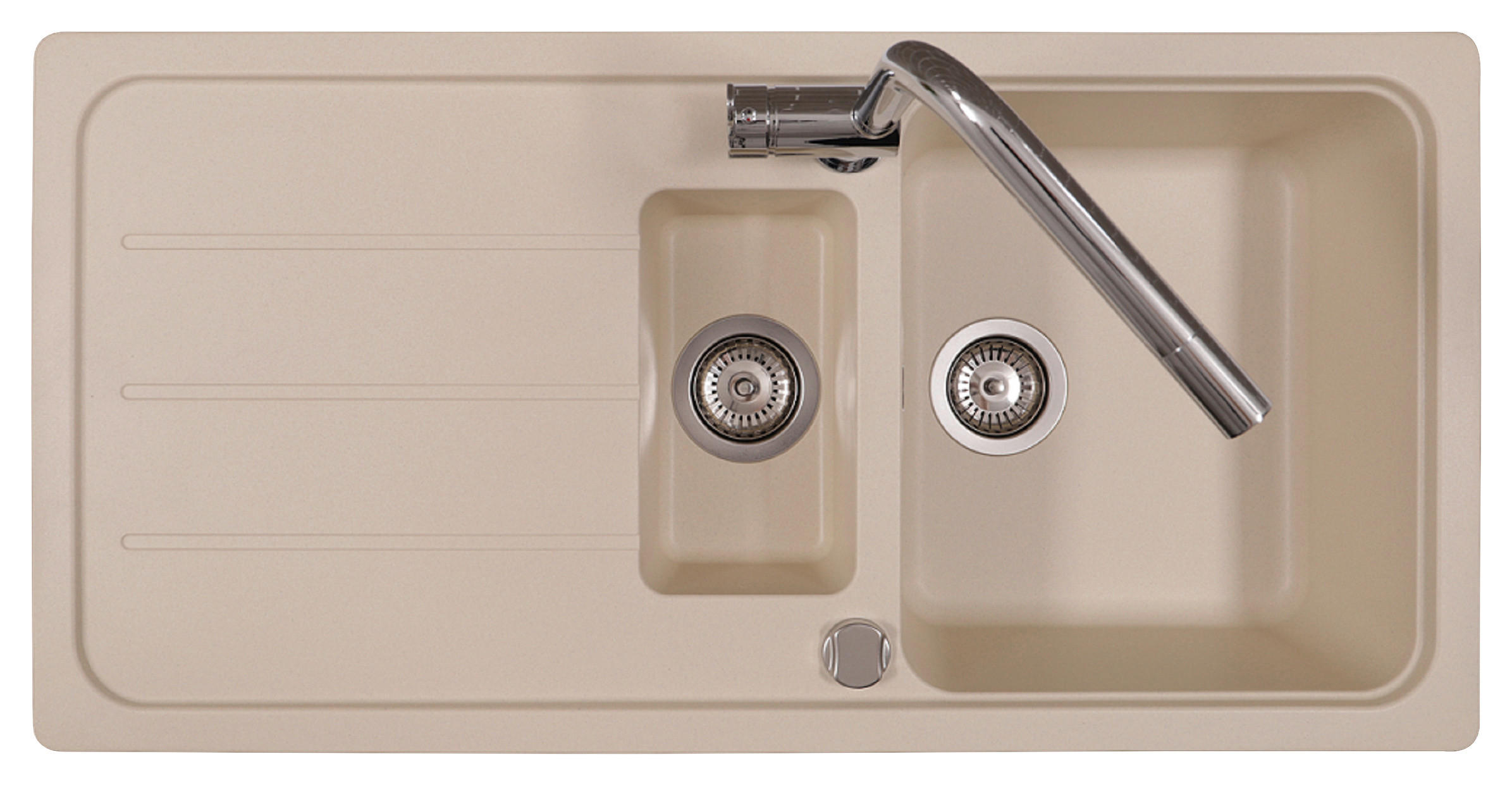 SPÜLE AUSTIN100X501,5BV  - Creme, Design, Stein (100/20/50cm) - Respekta