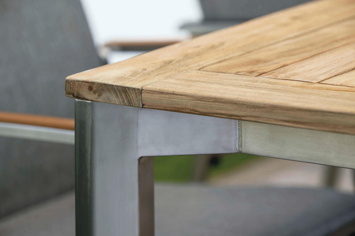 GARTENTISCHGESTELL 160/90/73 cm Metall Edelstahlfarben  - Edelstahlfarben, Basics, Metall (160/90/73cm) - Stern