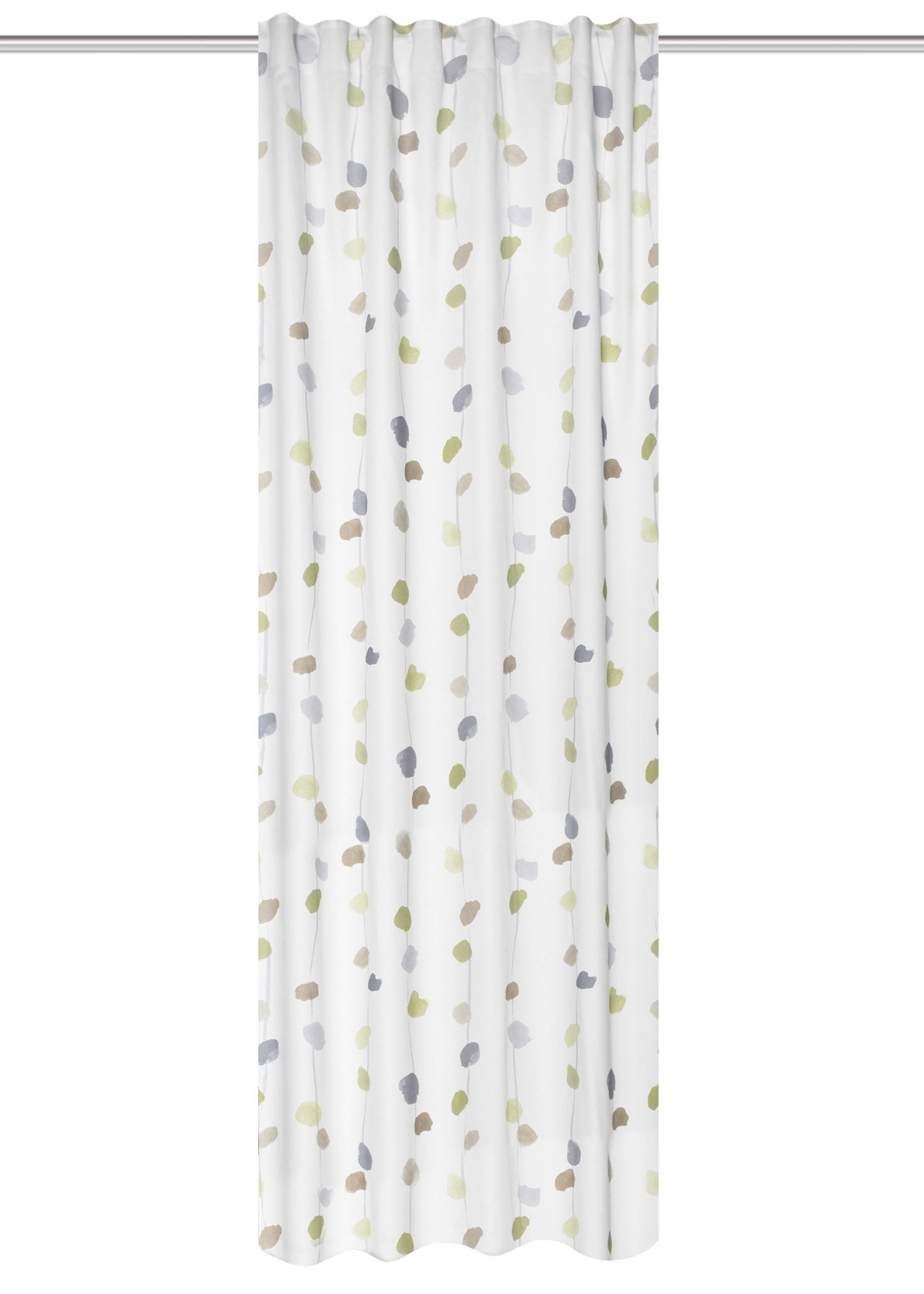 FERTIGVORHANG  blickdicht   135/245 cm  - Grün, KONVENTIONELL, Textil (135/245cm)