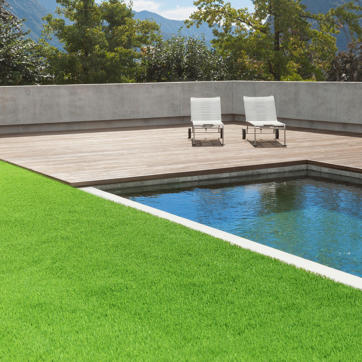 RASENTEPPICH 50 mm Kunststoff  - Grün, Basics, Kunststoff (100/250cm) - Floordirekt
