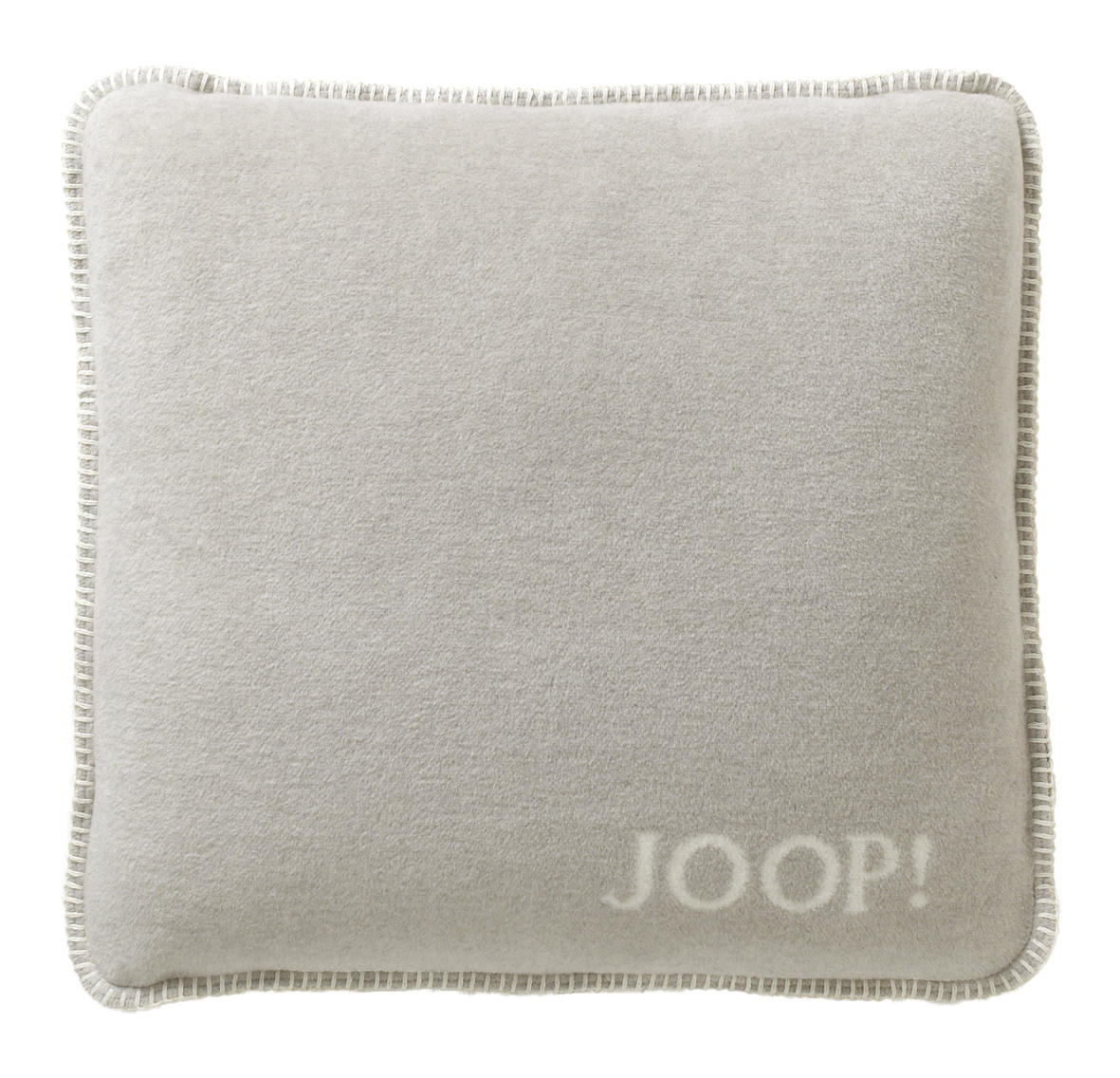 KISSENHÜLLE Uni Doubleface 50/50 cm  - Beige/Weiß, Design, Textil (50/50cm) - Joop!