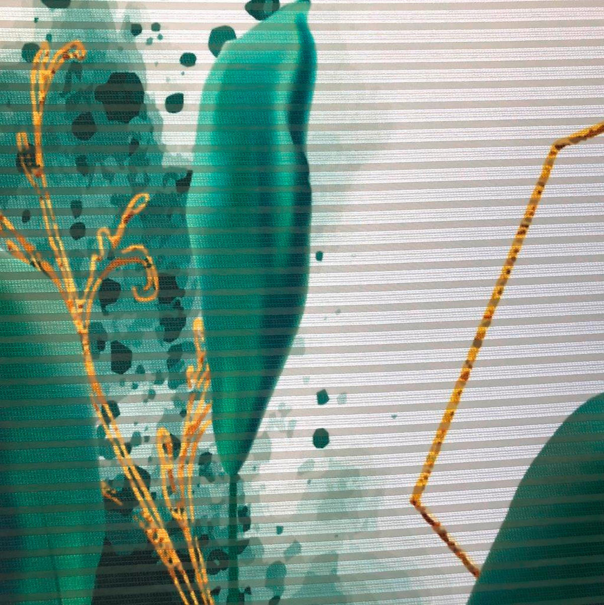 FLÄCHENVORHANG   halbtransparent   60/245 cm  - Grün, Natur, Textil (60/245cm)