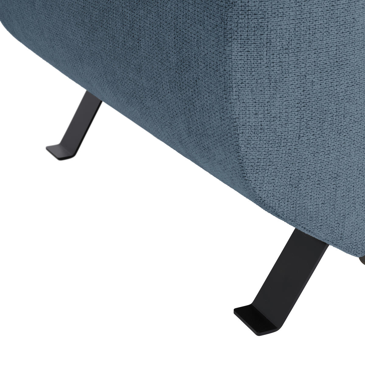 HÖRNSOFFA i vävt tyg kunglig blå  - kunglig blå/svart, Modern, metall/textil (257/198cm) - MID.YOU