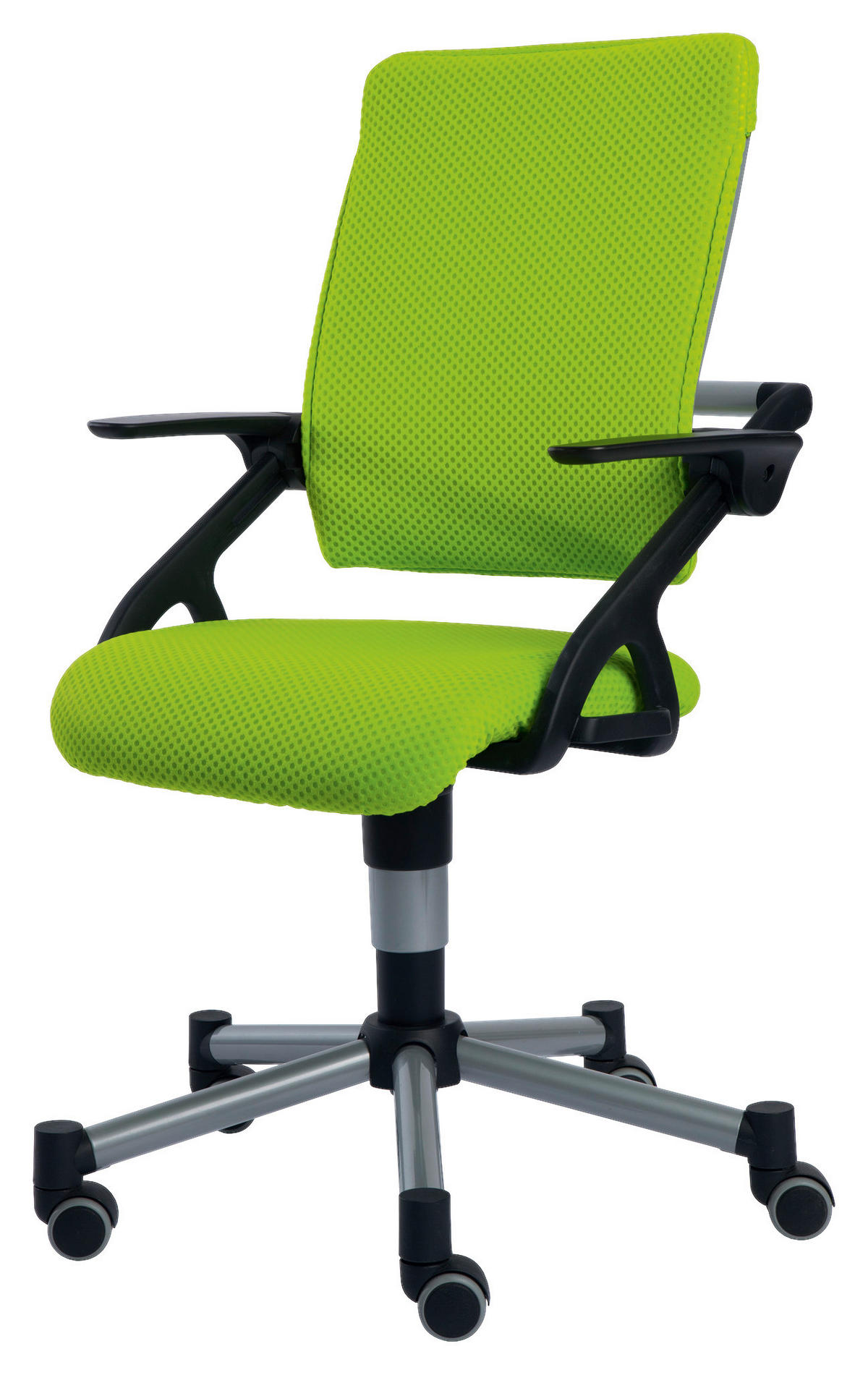 JUGENDDREHSTUHL Netzbespannung Limette  - Limette, KONVENTIONELL, Kunststoff/Textil (42/88-100/44cm) - Paidi