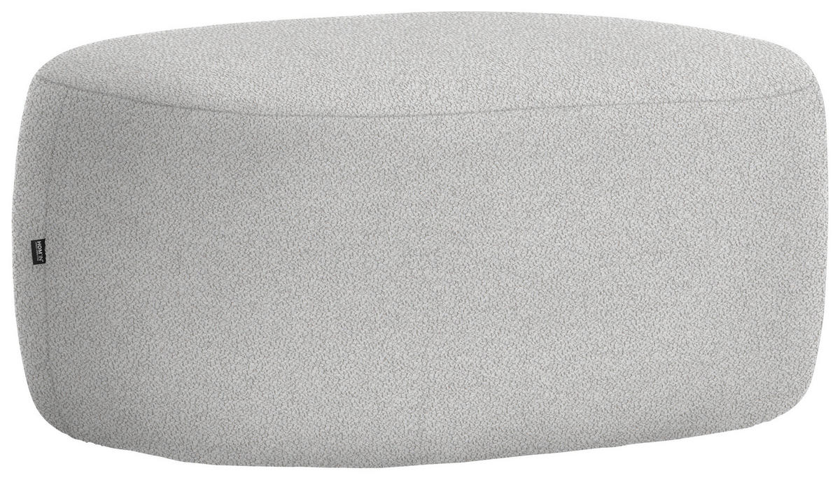 HOCKER in Textil Grau  - Schwarz/Grau, MODERN, Kunststoff/Textil (88/43/66cm) - Hom`in