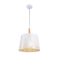 PENDELLEUCHTE 35/40 cm    - Weiss, Trend, Holz/Metall (35/40cm) - MAYTONI