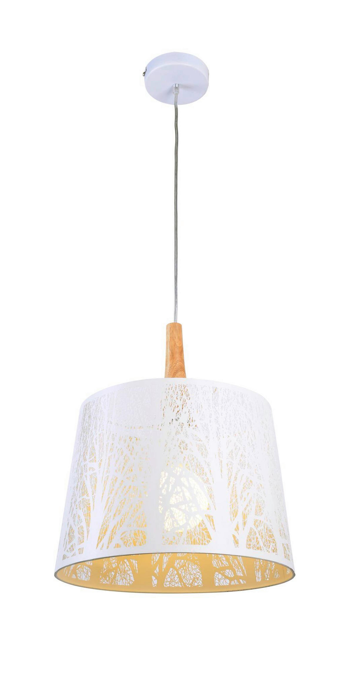 PENDELLEUCHTE 35/40 cm    - Weiss, Trend, Holz/Metall (35/40cm) - MAYTONI