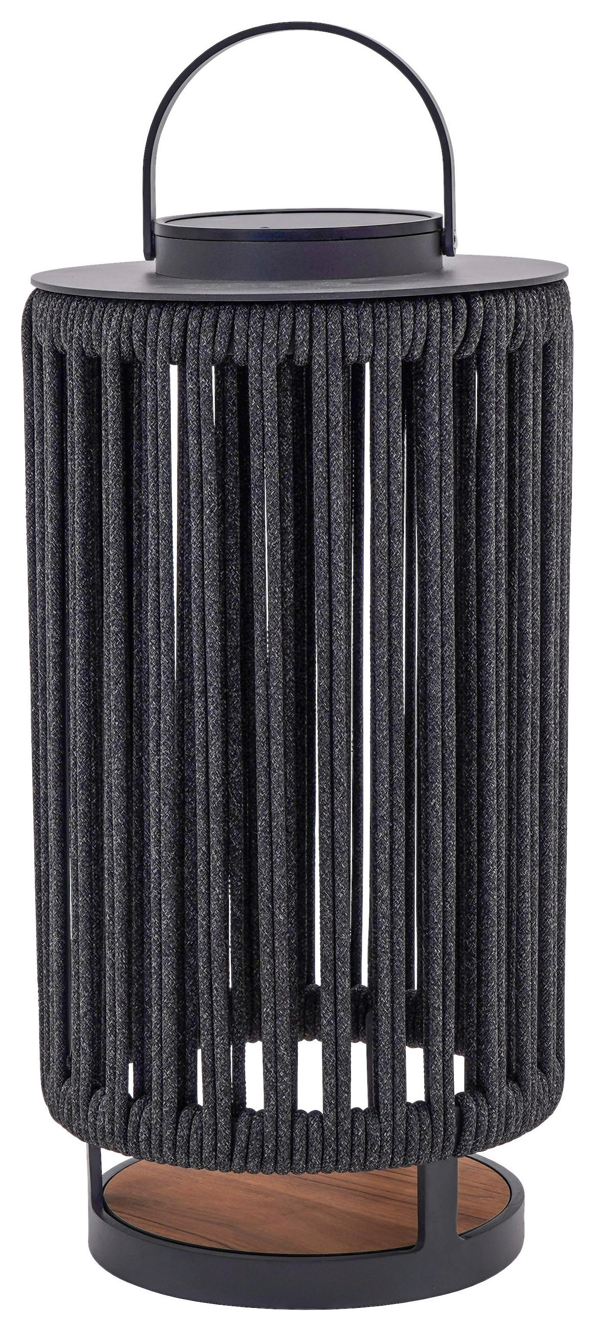SVJETILJKA SOLARNA  - tamno siva/antracit, Design, metal/tekstil (31/62/31cm) - Ambia Garden