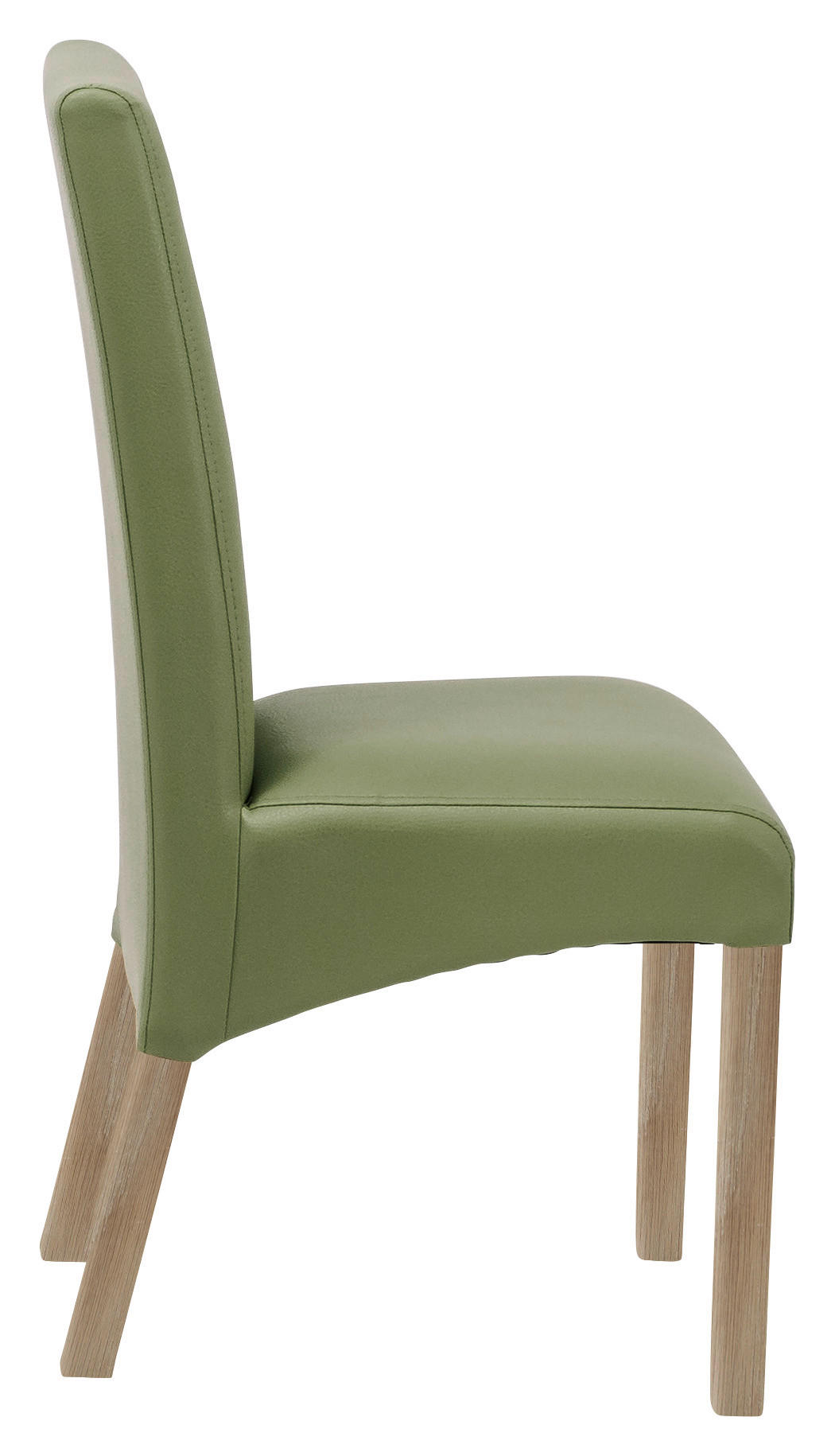 STUHL Lederlook Dunkelgrün, Sonoma Eiche  - Dunkelgrün/Sonoma Eiche, KONVENTIONELL, Holz/Textil (47/102/57cm) - Carryhome