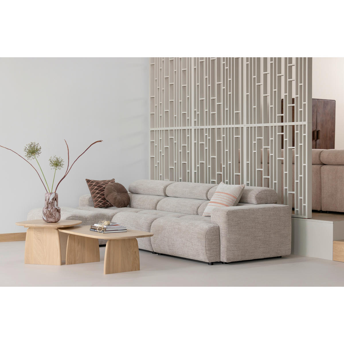 ZIERKISSENSET Aziz 45/45 cm  - Multicolor/Braun, Basics, Textil (45/45cm) - Livetastic