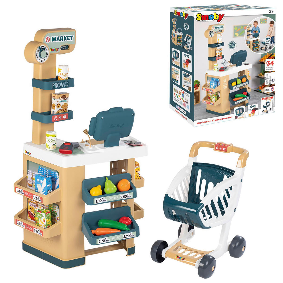 KAUFLADEN - Multicolor, Basics, Kunststoff (20/49,70/65,50cm) - SMOBY