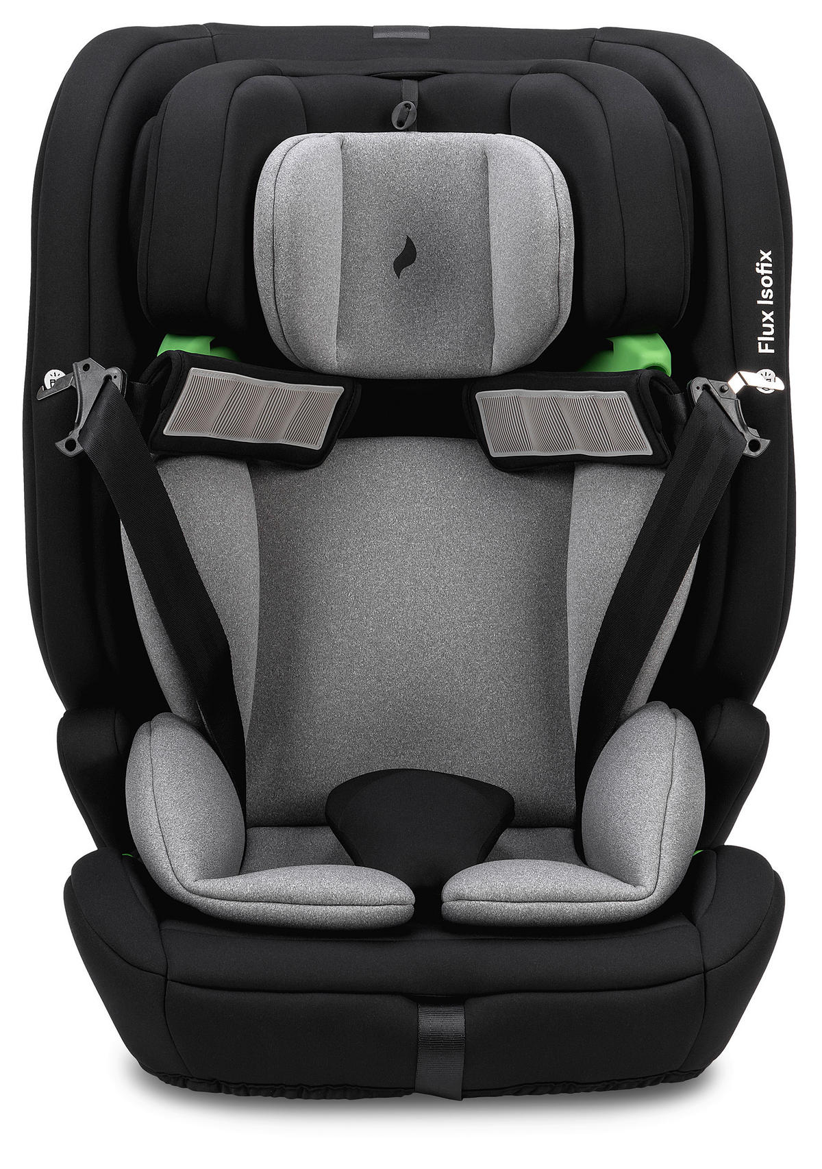 KINDERAUTOSITZ FLUX ISOFIX ECE R 129 i-SIZE  - Schwarz/Grau, Basics, Kunststoff/Textil (44/61.5/47cm) - Osann
