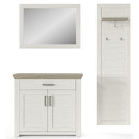 GARDEROBE 3-teilig  in 172/201/42,2 cm  - Eichefarben/Pinienfarben, Basics, Holzwerkstoff (172/201/42,2cm) - SetOne by Musterring
