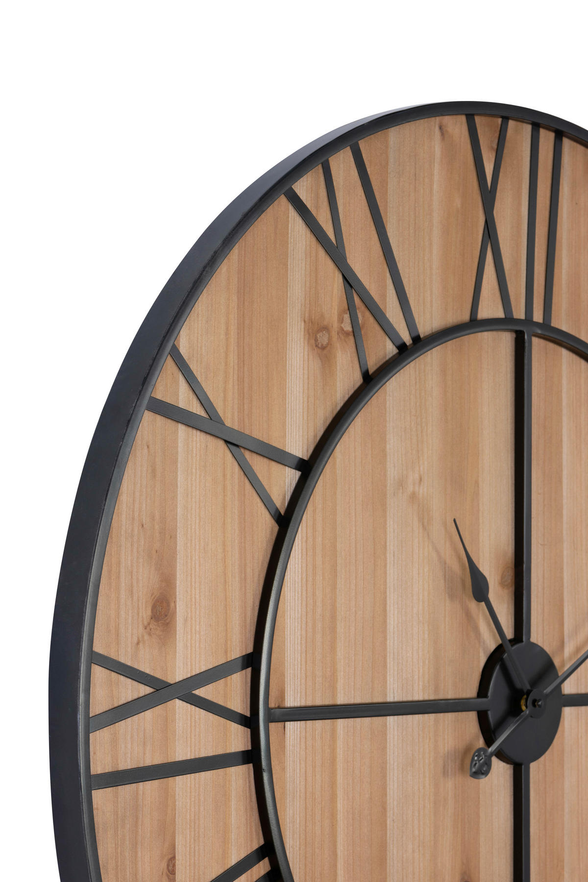 WANDSPIEGEL Schwarz  - Schwarz/Naturfarben, Design, Holzwerkstoff/Metall (96/96/3cm) - MID.YOU