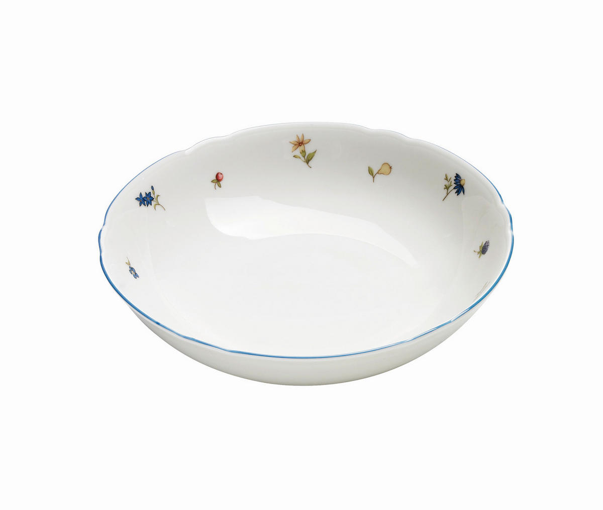 MISKA NA SALÁT, keramika, 19 cm - modrá/krémová, Lifestyle, keramika (19cm) - Seltmann Weiden