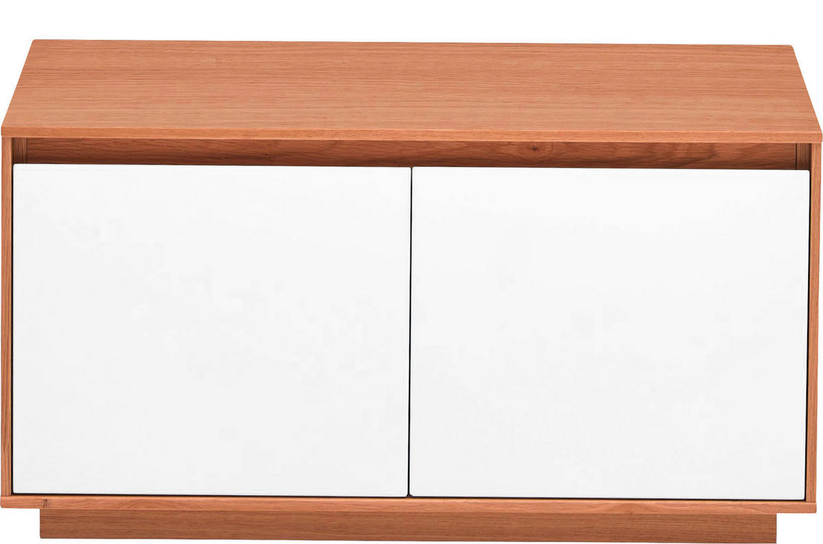 GARDEROBENBANK  in 86/45/40 cm  - Eichefarben/Weiß, Design, Holz/Holzwerkstoff (86/45/40cm) - Novel