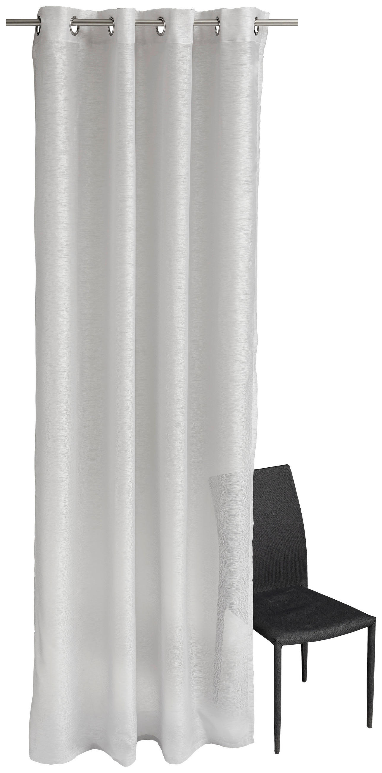 ÖSENSCHAL T-Clean transparent 140/250 cm   - Hellgrau, Basics, Textil (140/250cm) - Tom Tailor