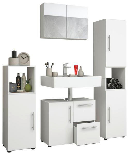BADEZIMMER in 120 cm - Weiß, KONVENTIONELL, Holzwerkstoff (120cm) - MID.YOU