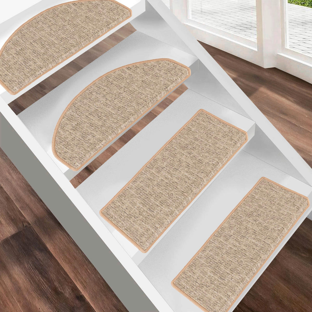 STUFENMATTE in Beige  - Beige, Basics, Textil (65/23.5cm) - Esposa