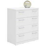 KOMMODE  in 72/84/36 cm  - Silberfarben/Schwarz, KONVENTIONELL, Holzwerkstoff/Kunststoff (72/84/36cm) - Xora