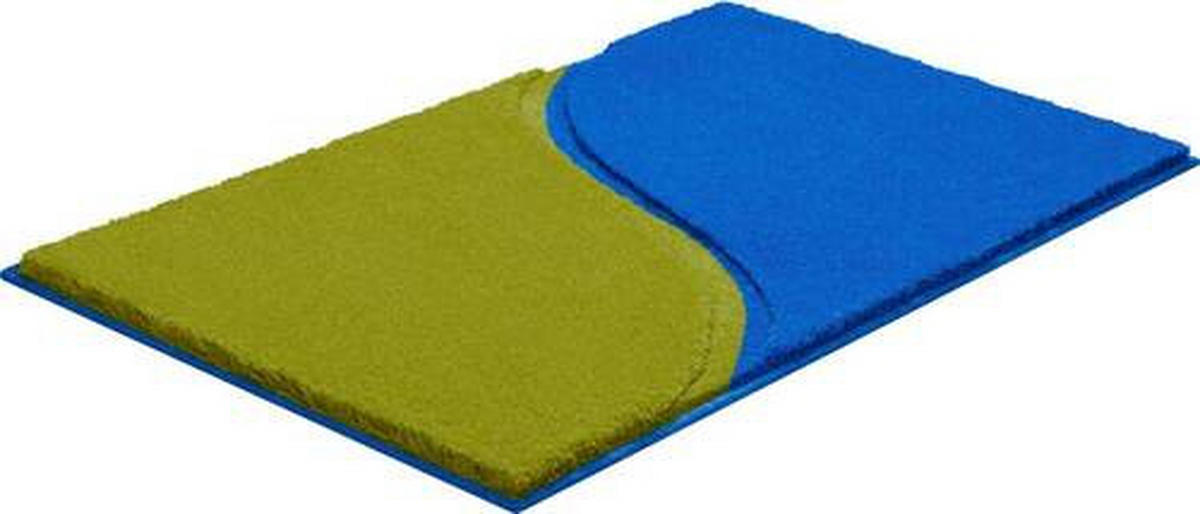 KOBERČEK DO KÚPEĽNE, 60/100 cm - modrá/zelená, Basics, textil/plast (60/100cm) - Grund
