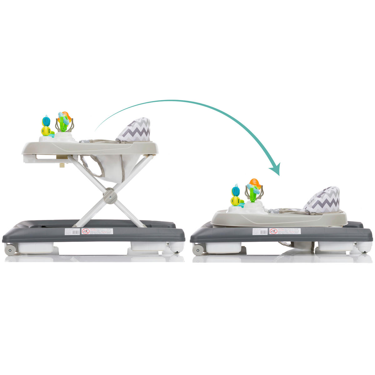 LAUFLERNHILFE  - Grau, Basics, Kunststoff/Textil (62/53/65cm) - Fillikid