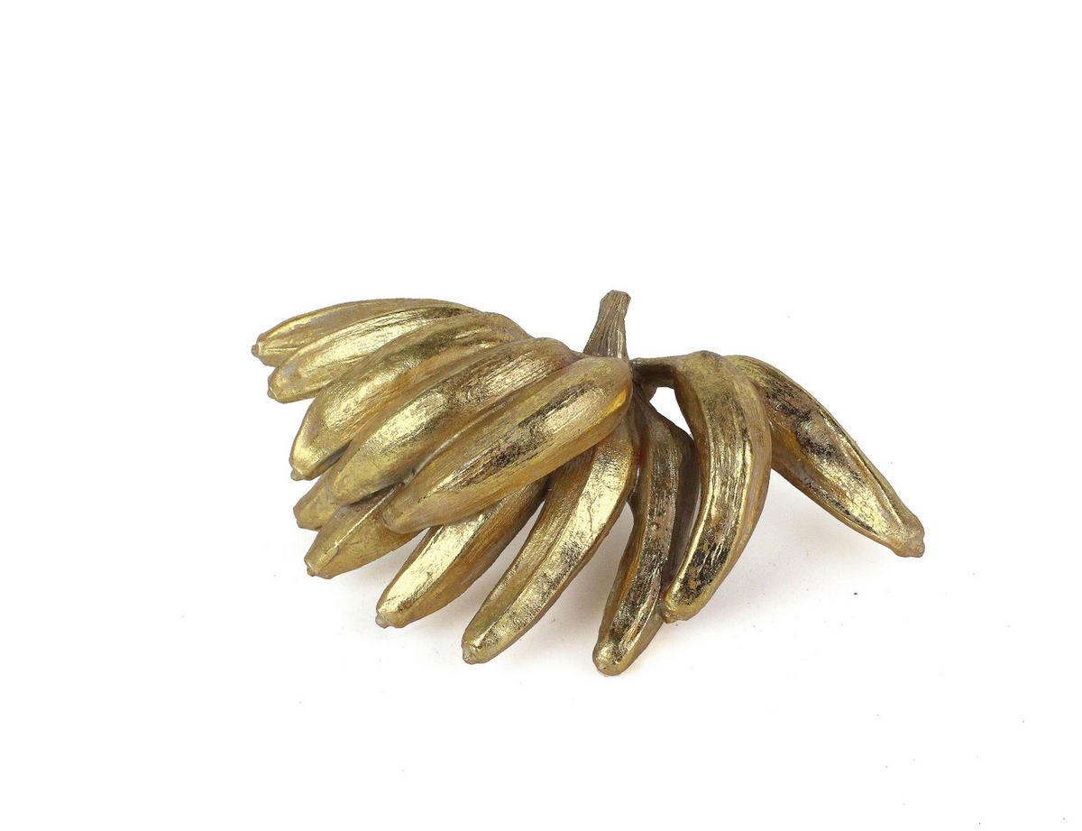 Sculptură - auriu, Trend, plastic (22/13/7,7cm) - Ambia Home