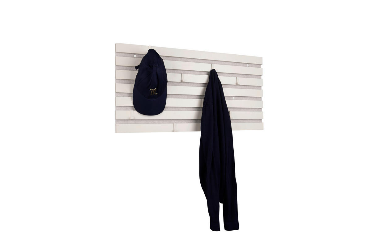 WANDGARDEROBE  in furniert Sandfarben  - Sandfarben, MODERN, Holzwerkstoff/Textil (80/40/2,1cm) - Milino