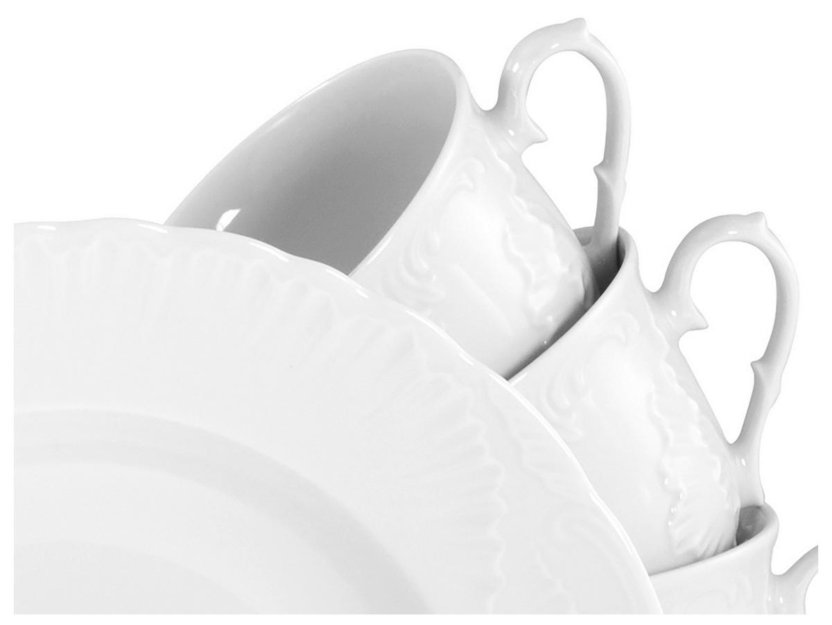 KOMBISERVICE Rokoko weiss 30-teilig  - Weiß, Basics, Keramik - Creatable