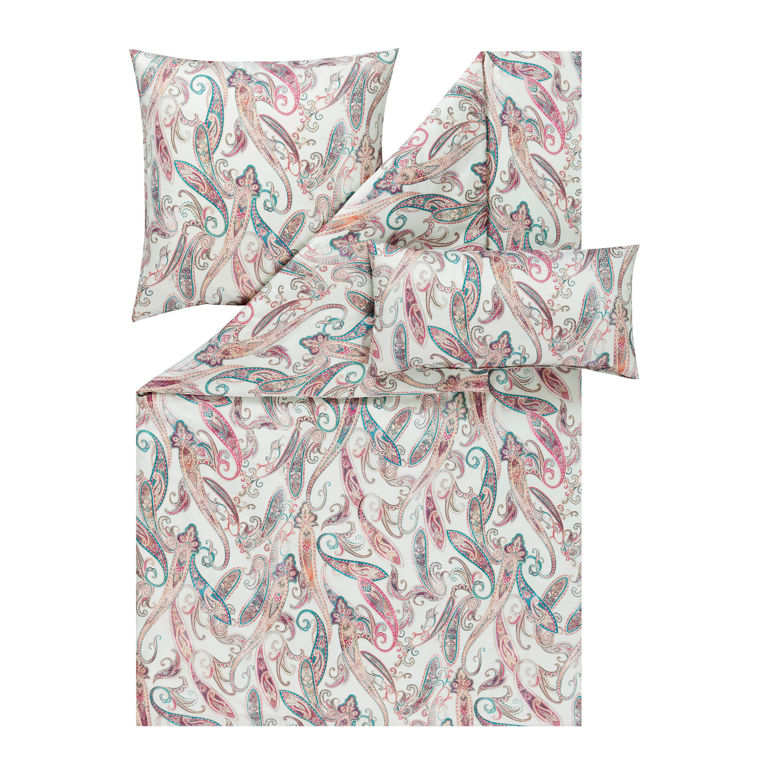 BETTWÄSCHE Atelier Makosatin 135/200 cm  - Grün, Design, Textil (135/200cm) - Estella