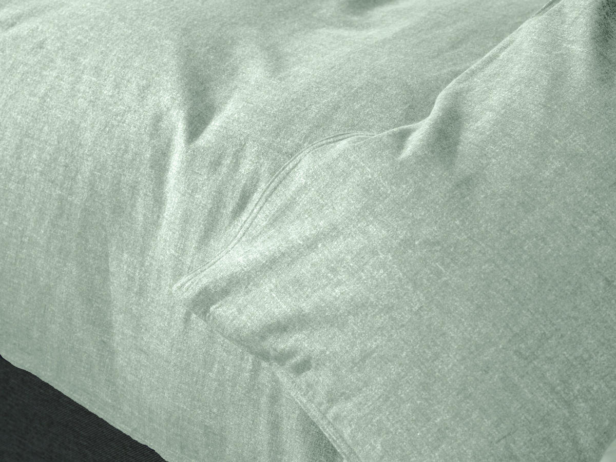 BETTWÄSCHE Franela Flanell 155/220 cm  - Grün, Basics, Textil (155/220cm)