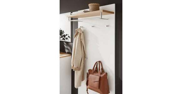 GARDEROBE 205/195/31 cm  - Eichefarben/Silberfarben, Design, Holz/Holzwerkstoff (205/195/31cm) - Dieter Knoll