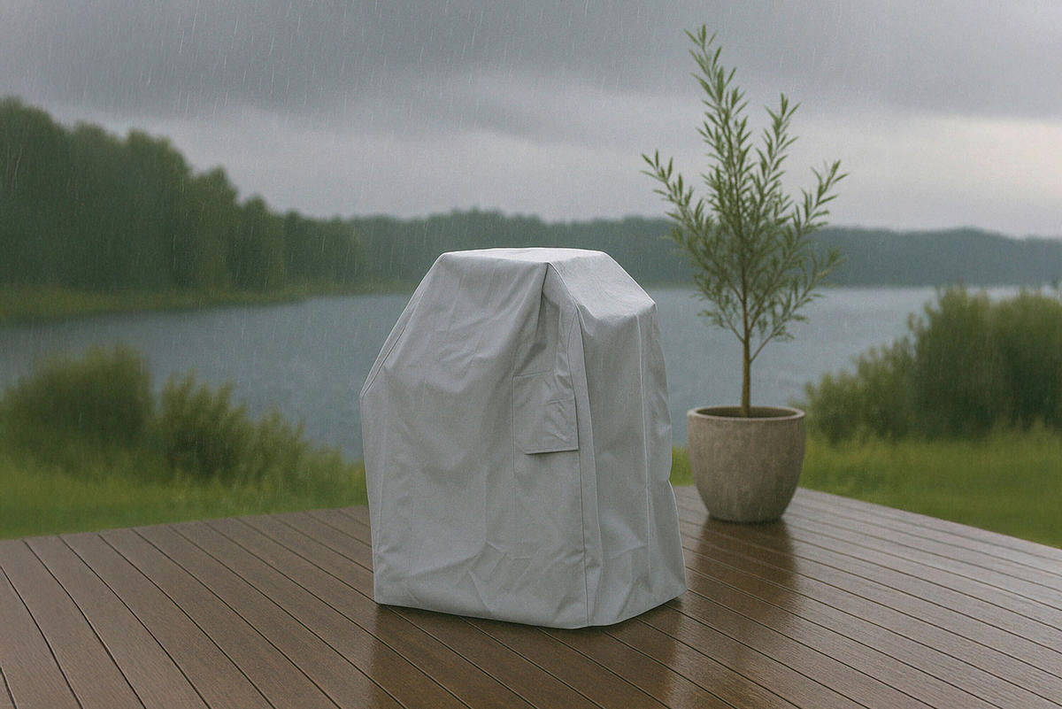 SCHUTZHÜLLE Grau   - Grau, MODERN, Kunststoff (63/115/90cm) - Gardenson