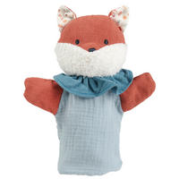 BÁBKA NA RUKU – ZVIERATKO - svetlomodrá/krémová, Trend, textil (24/12/6cm) - Patinio