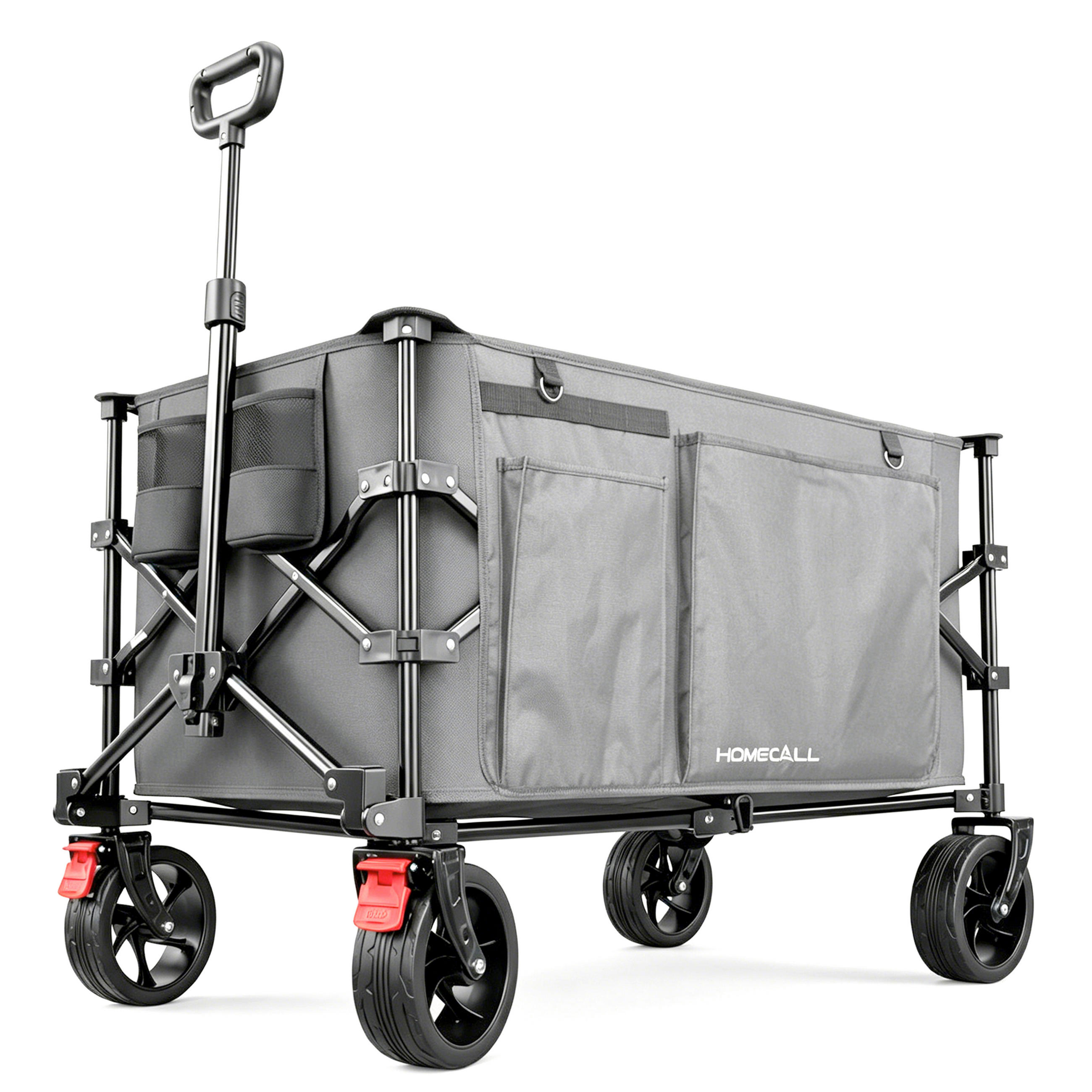BOLLERWAGEN    - Grau, Basics, Textil/Metall (92/56/106/50cm) - Modante
