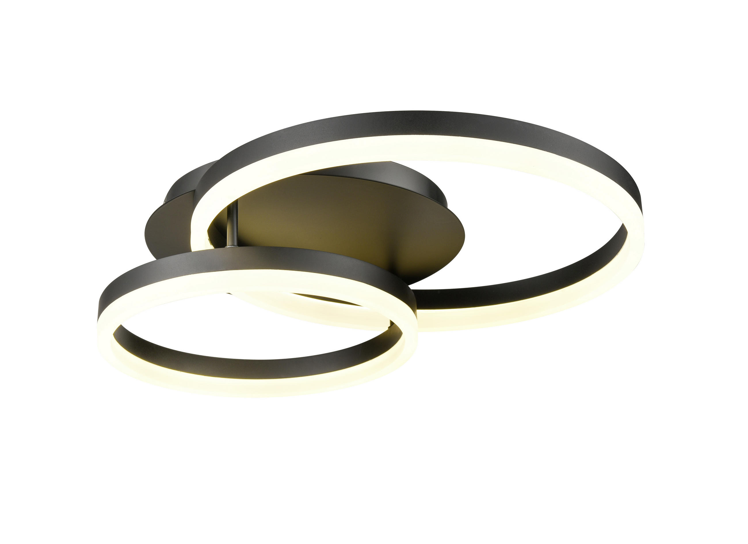 LED PLAFONJERA - crna, Osnovno, metal/plastika (40x52cm)