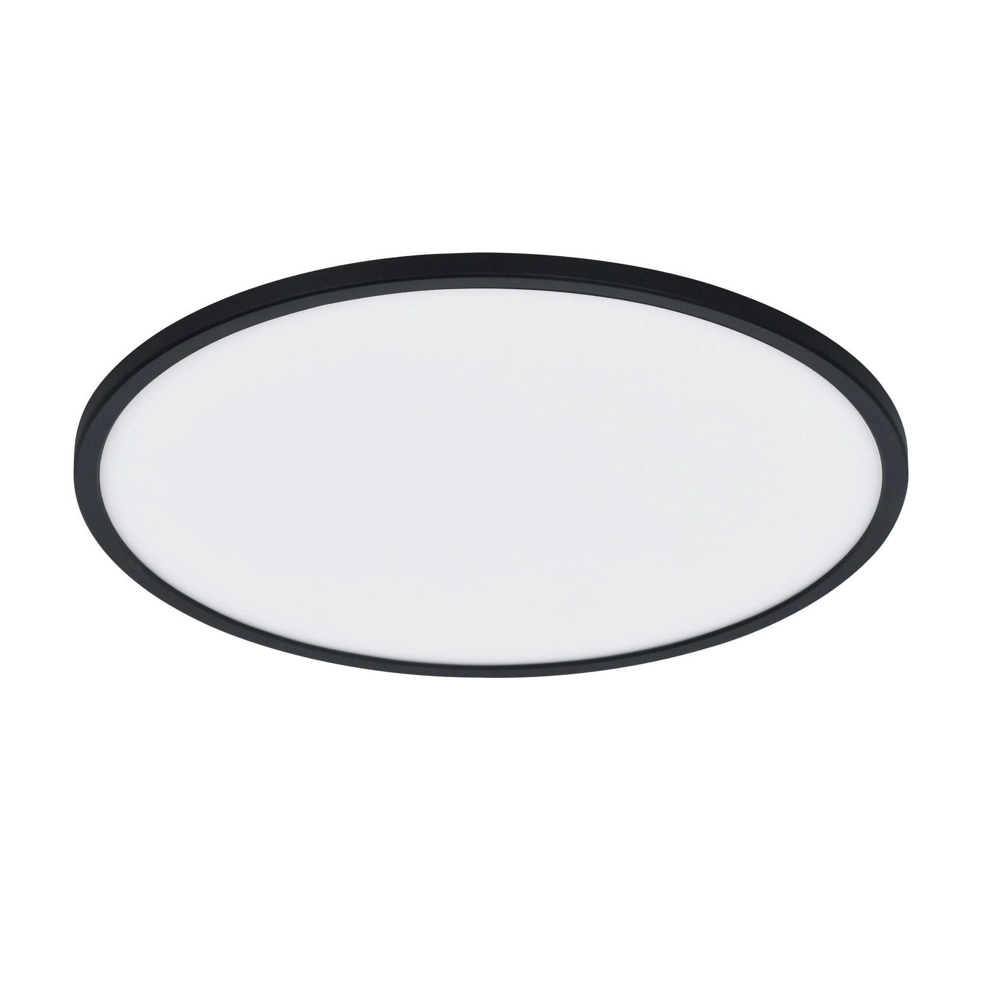 LED-DECKENLEUCHTE 60/3,2 cm   - Schwarz, KONVENTIONELL, Kunststoff (60/3,2cm) - Nordlux