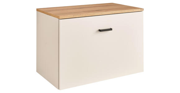 GARDEROBENBANK in 60/43/38 cm - Kaschmir/Eichefarben, Basics, Holzwerkstoff/Kunststoff (60/43/38cm) - Xora