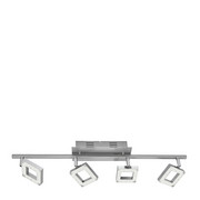 LED REFLEKTOR REAL II - aluminij/krom, Design, kovina/umetna masa (67,5/8/19cm) - Novel