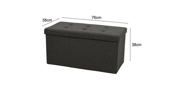 SITZBOX  - Braun, Design, Textil (76/38/38cm) - Carryhome