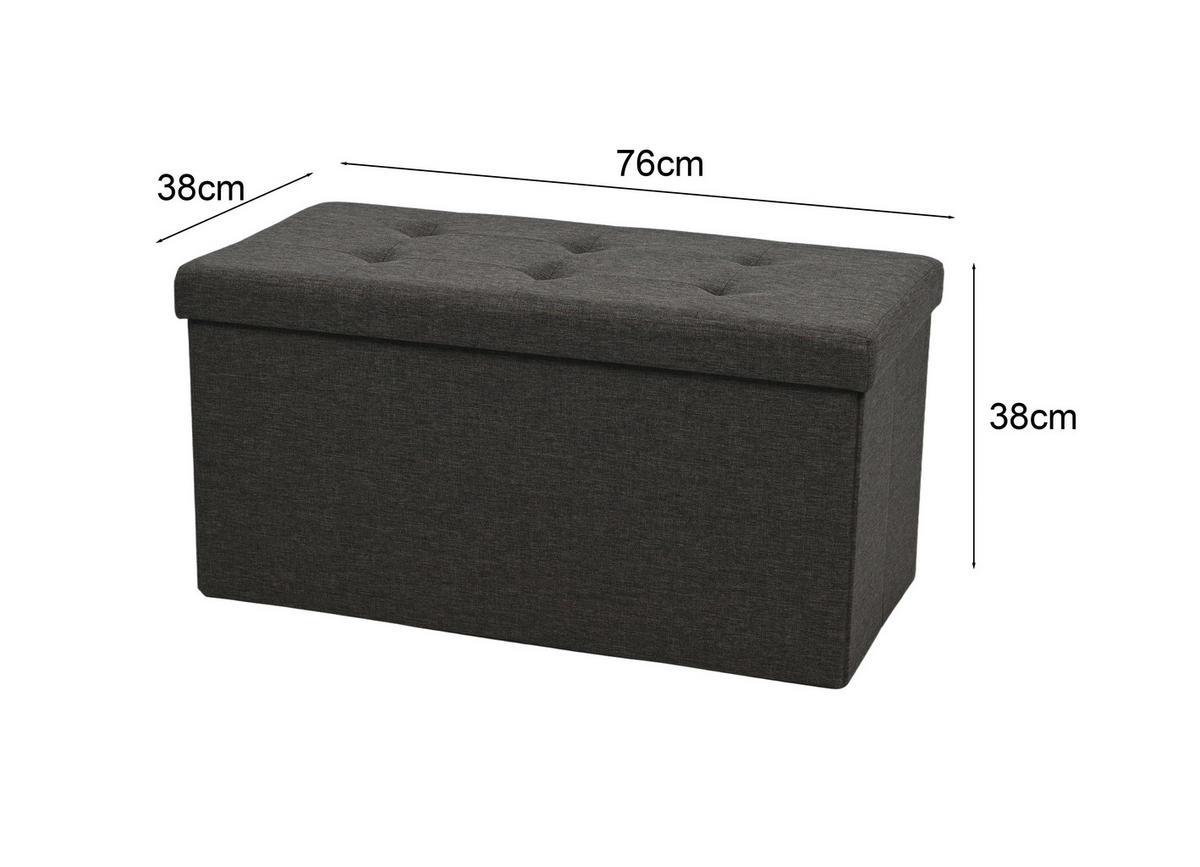 SITZBOX  - Braun, Design, Textil (76/38/38cm) - Carryhome