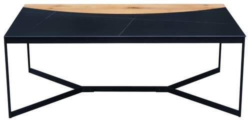 Thumbnail - Livetastic Couchtisch, Natur, Schwarz, Holz, Metall, Keramik, Eiche, massiv, rechteckig, Rundrohr, 110x40x65 cm, Wohnzim...