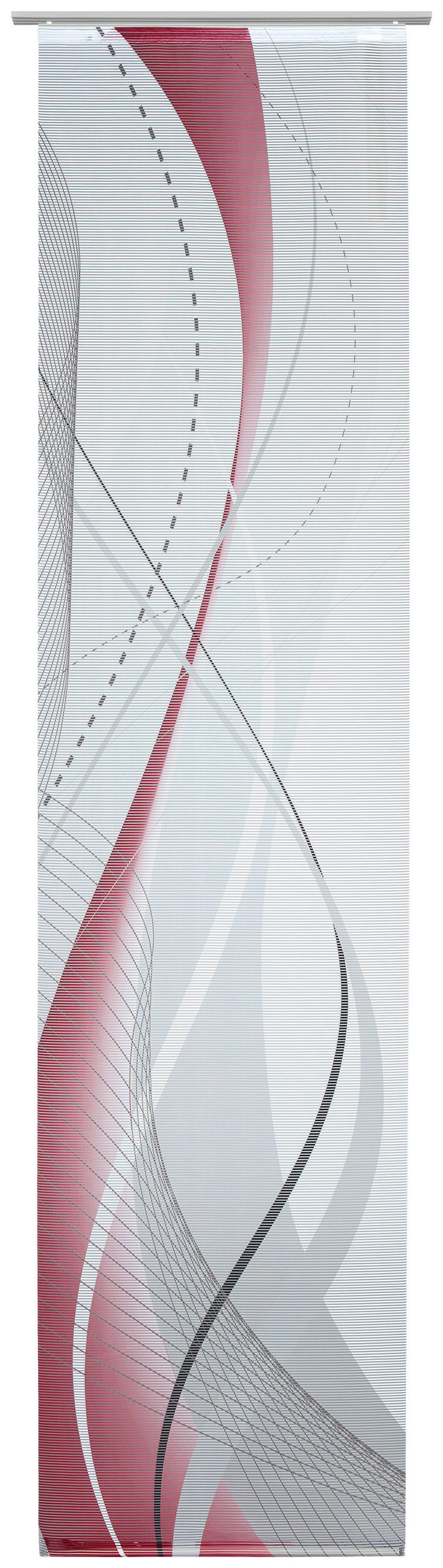 FLÄCHENVORHANG in Beere transparent  - Beere, Design, Textil (60/255cm) - Novel